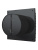 Вентилятор накладной SILENT D125 обр.клапан Matt black DICITI