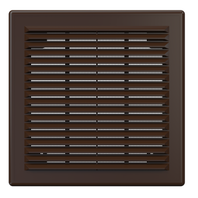 Решетка вентиляционная Р сетка разъемная 208х208 пластик Brown ERA