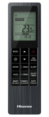 Инверторный кондиционер BLACK CRYSTAL SUPER DC Inverter Wi-Fi AS-10UW4RVETG01(B)