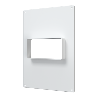 Площадка торцевая ПТГ фланец 120х60 горизонтальная 180х250 пластик ERA