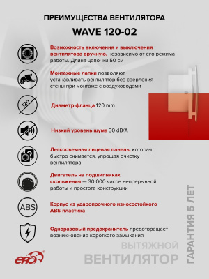 Воздуховод ВА D130 гофрированный L1,5м алюминий ERA