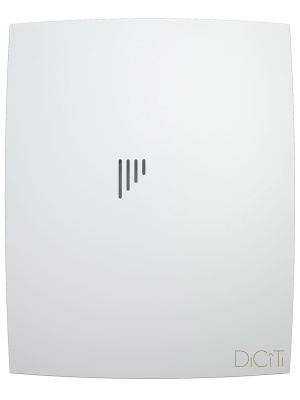 Вентилятор накладной BREEZE D125 обр.клапан Matt white DICITI