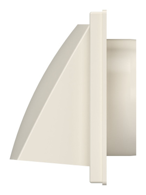 Выход стенной КФВ фланец D100 обр.клапан 150x150 ASA Ivory ERA