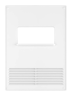 Площадка торцевая ПТГР фланец 55х110 горизонтальная решетка 180х250 пластик ERA