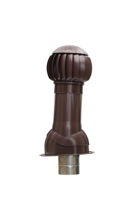 Комплект RRTV D160 для фальцевой и битумной кровли пластик Brown ERA