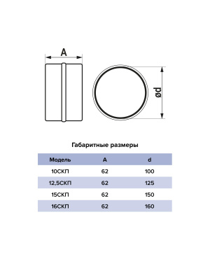 Соединитель СКП D160 пластик ERA