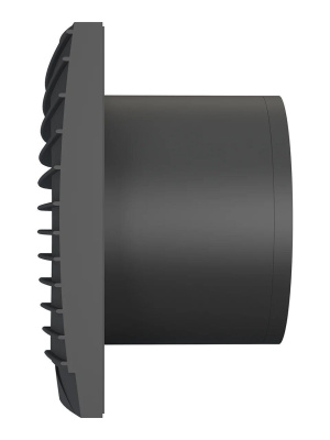 Вентилятор накладной SILENT D125 обр.клапан Matt black DICITI