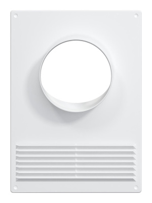 Площадка торцевая ПТПР фланец D110 решетка 180х250 пластик ERA