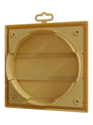Выход стенной КФ фланец D150/160 жалюзи 190х190 ASA Beige ERA