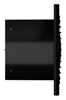 Вентилятор накладной SLIM D100 обр.клапан Obsidian DICITI